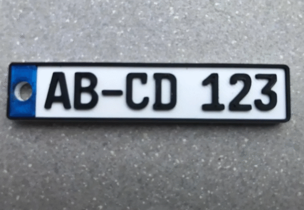 Number plate Keyring - Image 2