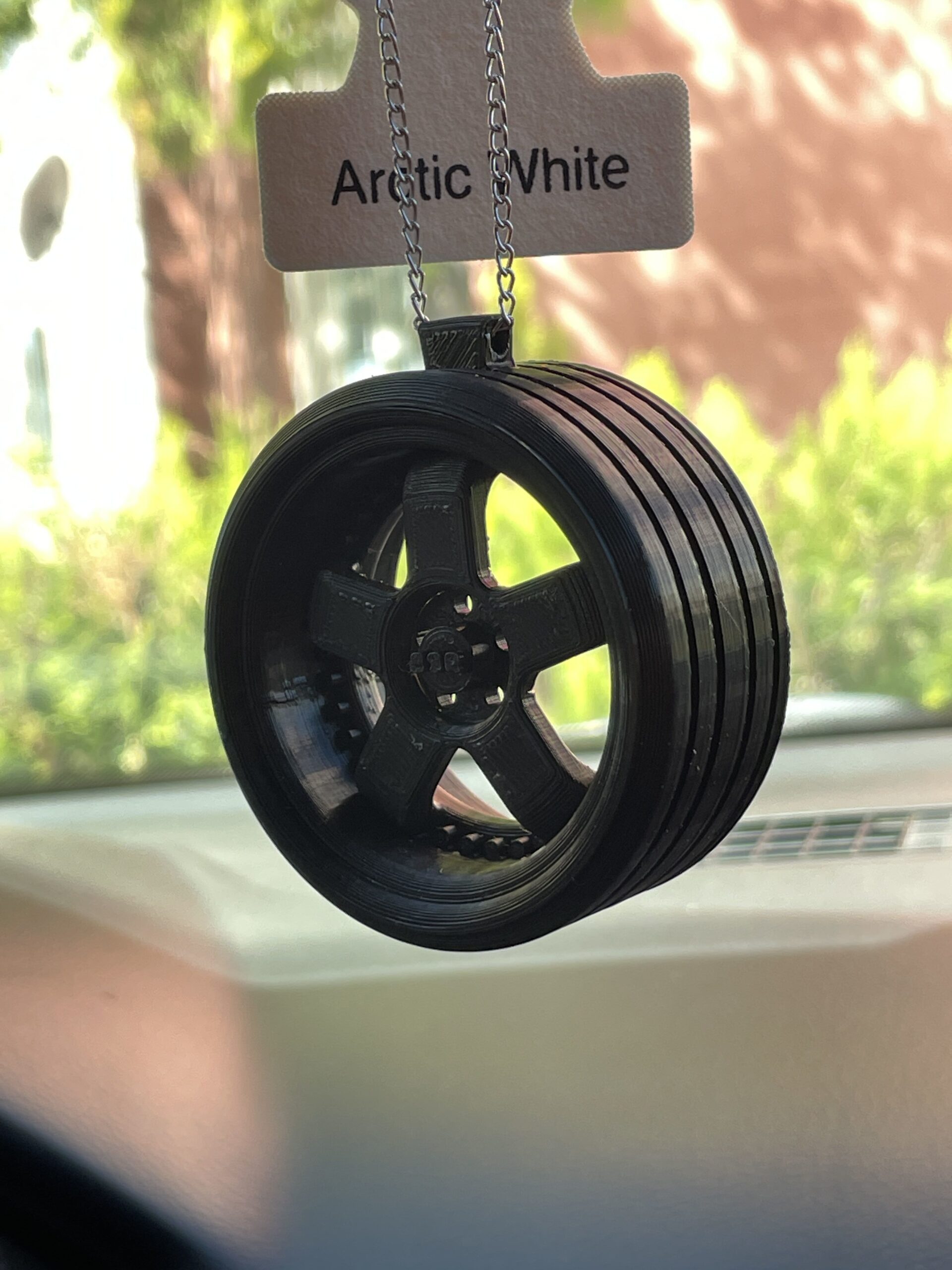 WHEEL MIRROR ORNAMENT KEYCHAIN CAR