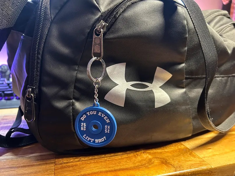 Weight Plate Keychain
